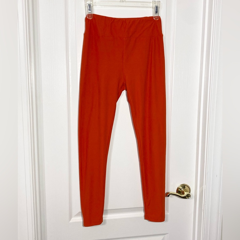 LuLaRoe Red Leggings One Size